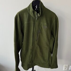 North Face Nens Green Full-Zip Fleece Jacket